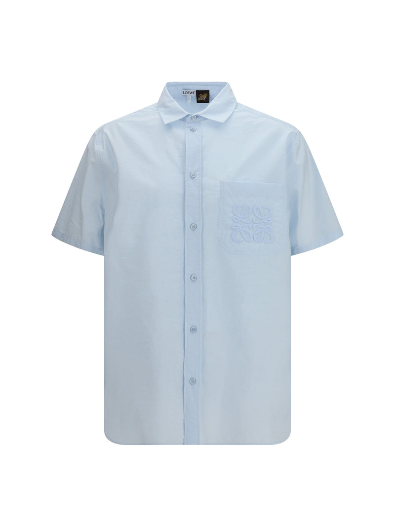 Loewe Loewe Short-sleeve Cotton Blend Shirt - World Class Fashion