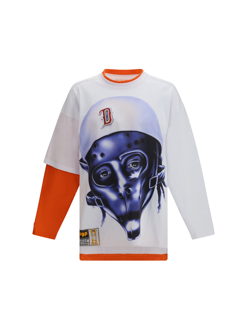 Pdf Channel Pdf Channel Long-sleeve T-shirt With Print Mask - World Class Fashion