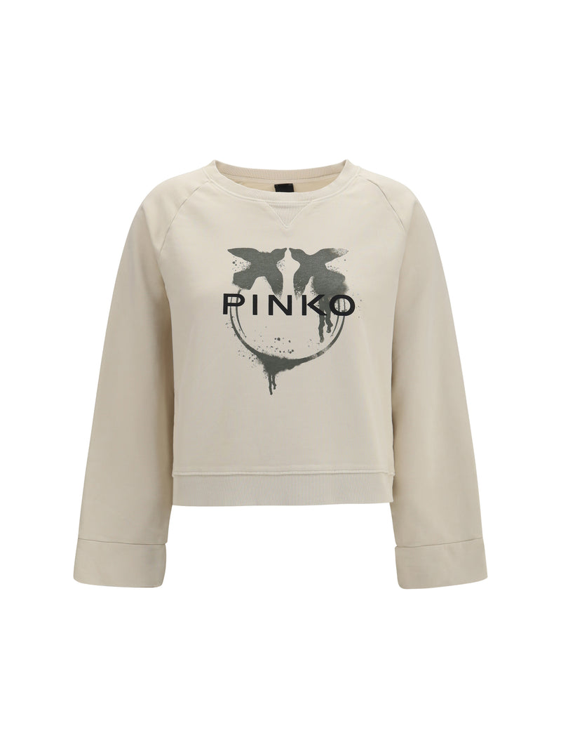 Pinko Pinko Neves Sweatshirt Multicolor Beige/Verde - World Class Fashion