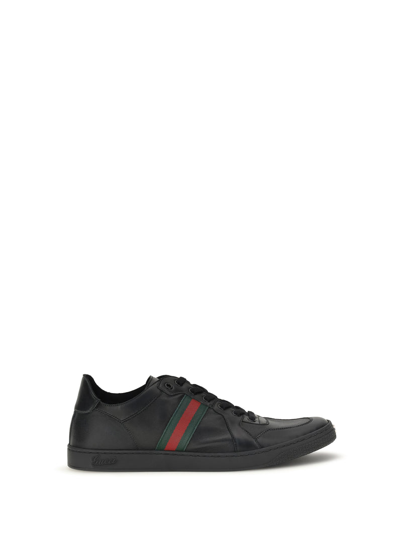 Gucci Gucci Stretch Coda Leather Sneakers Black Men - World Class Fashion