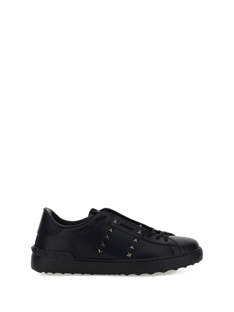 Valentino Garavani Valentino Garavani Rockstud Untitled Calf Leather Sneakers - World Class Fashion