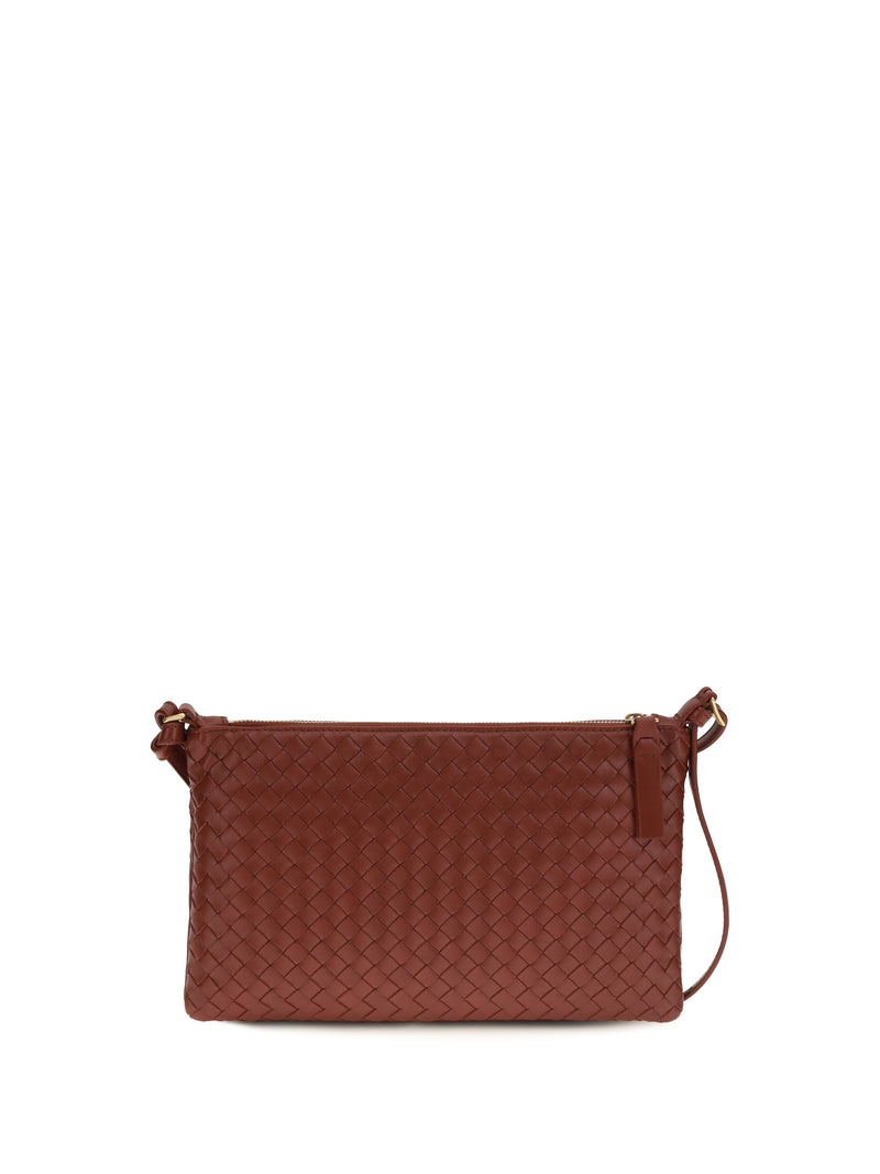 Bottega Veneta Bolsa de hombro Bottega Veneta Intrecciato Rojo Lava-Latón - World Class Fashion