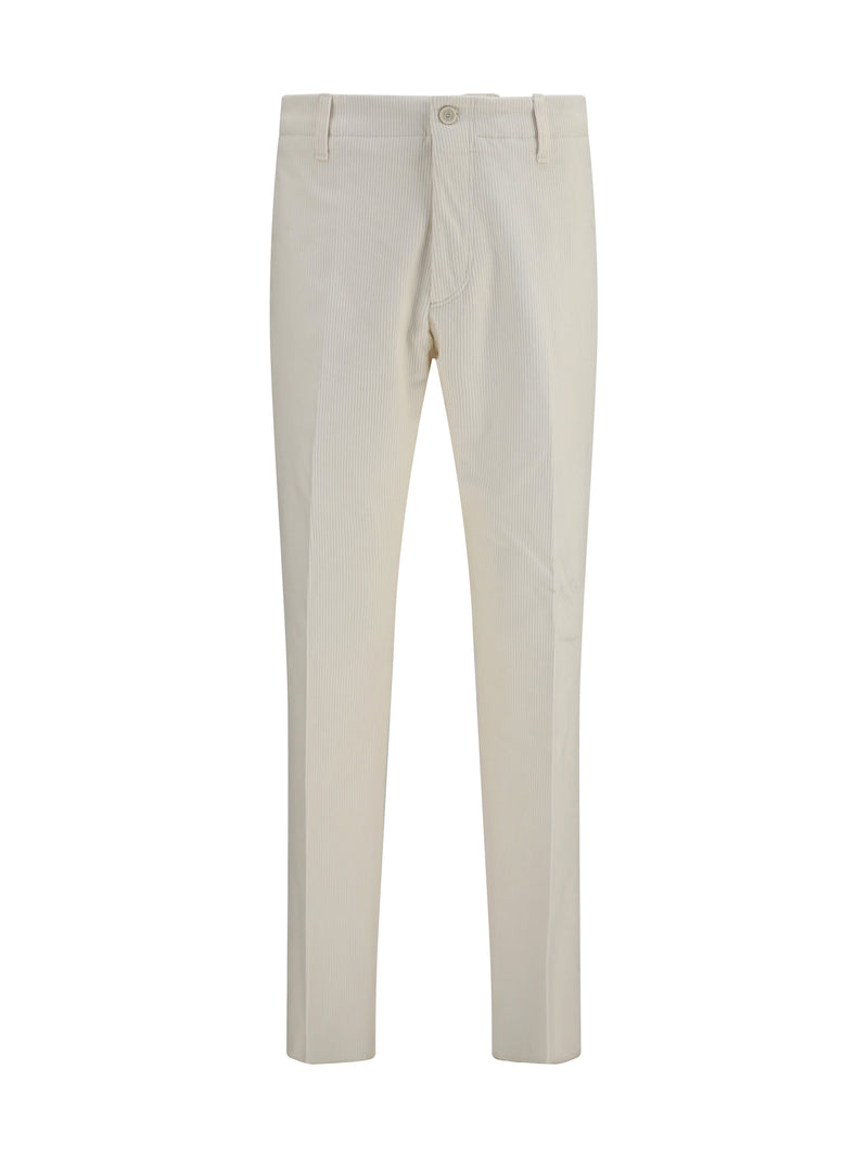 Lardini Lardini Ribbed Viscose Pants Blue Men - World Class Fashion
