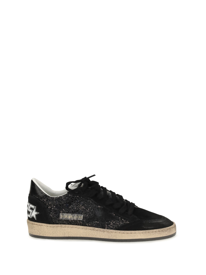 Golden Goose Golden Goose Ball Star Glitter Sneakers Black - World Class Fashion