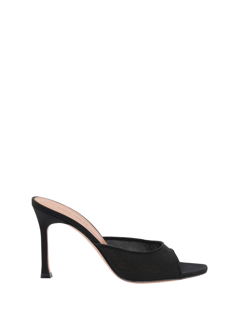 Amina Muaddi Amina Muaddi Alexa Slipper Sandals Black Women - World Class Fashion