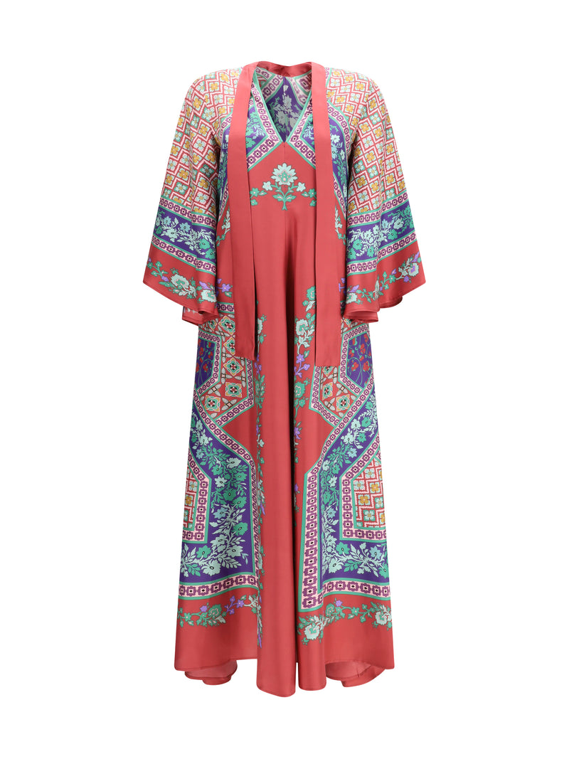 La Double J La Double J Silk Twill Magnifico Dress Regalia Placée - World Class Fashion