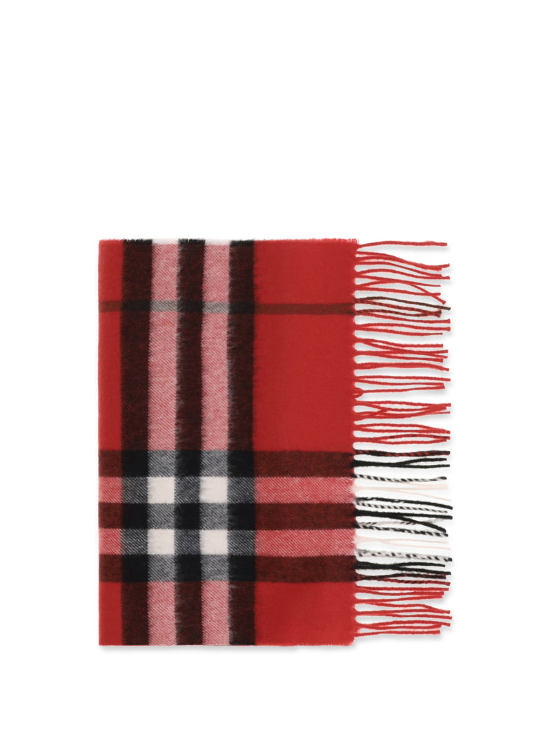 Burberry Burberry Check Cashmere Scarf Post Red - World Class Fashion