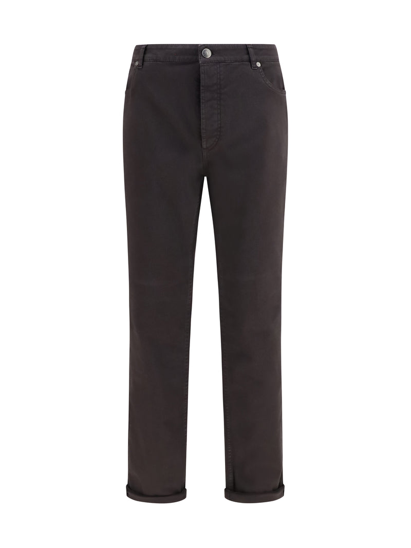 Brunello Cucinelli Brunello Cucinelli Men's Jeans Dark Brown - World Class Fashion