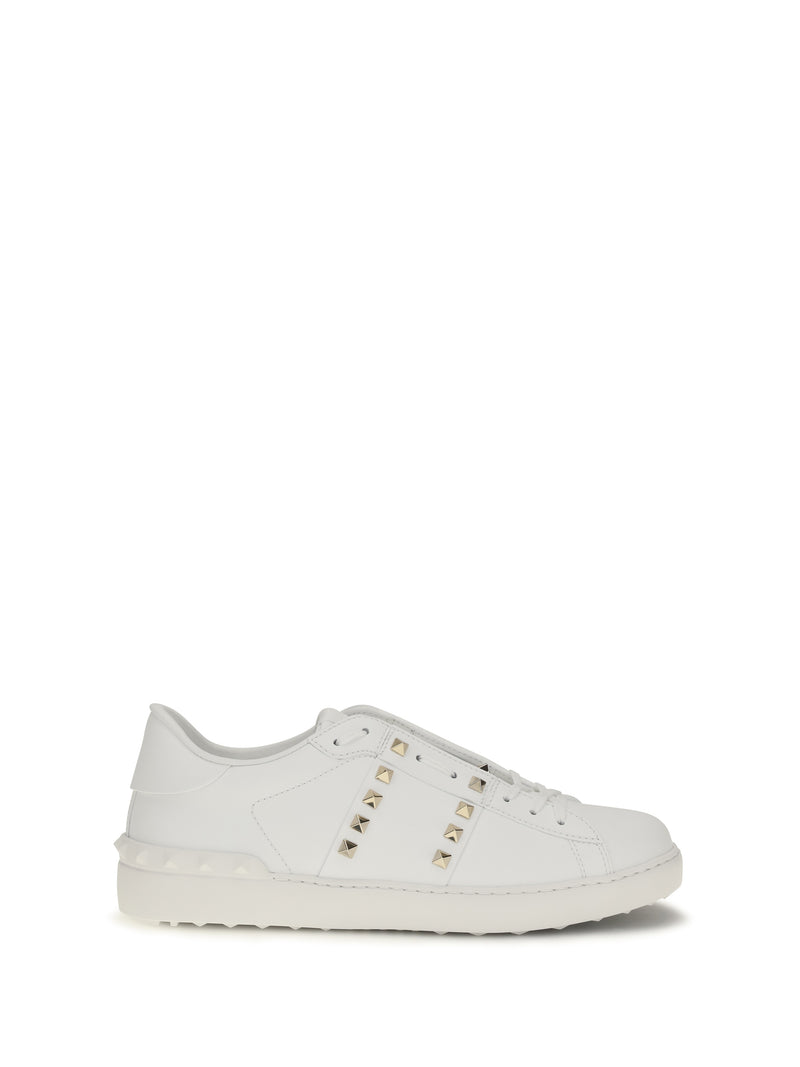 Valentino Garavani Valentino Garavani Rockstud Untitled Zapatillas Blancas - World Class Fashion