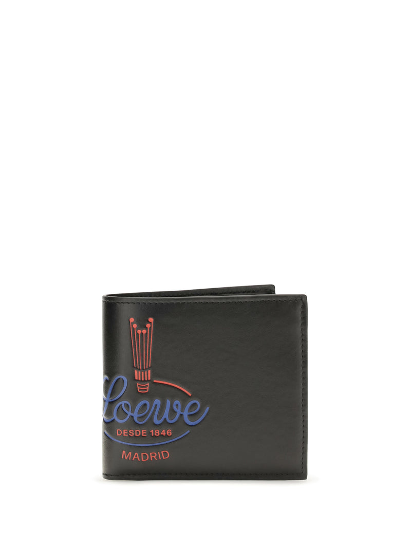 Loewe Loewe Crown Bifold Wallet Black - World Class Fashion
