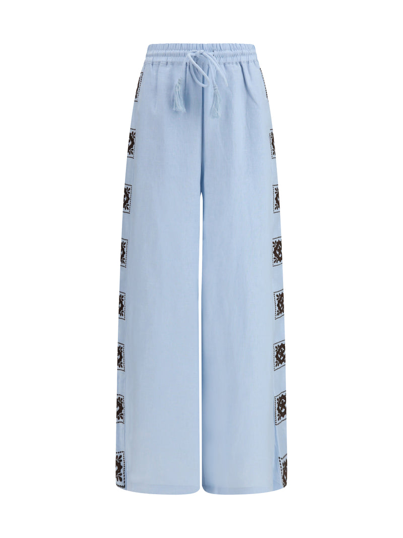 Alemais Alemais Grace Pants Pale Blue - World Class Fashion