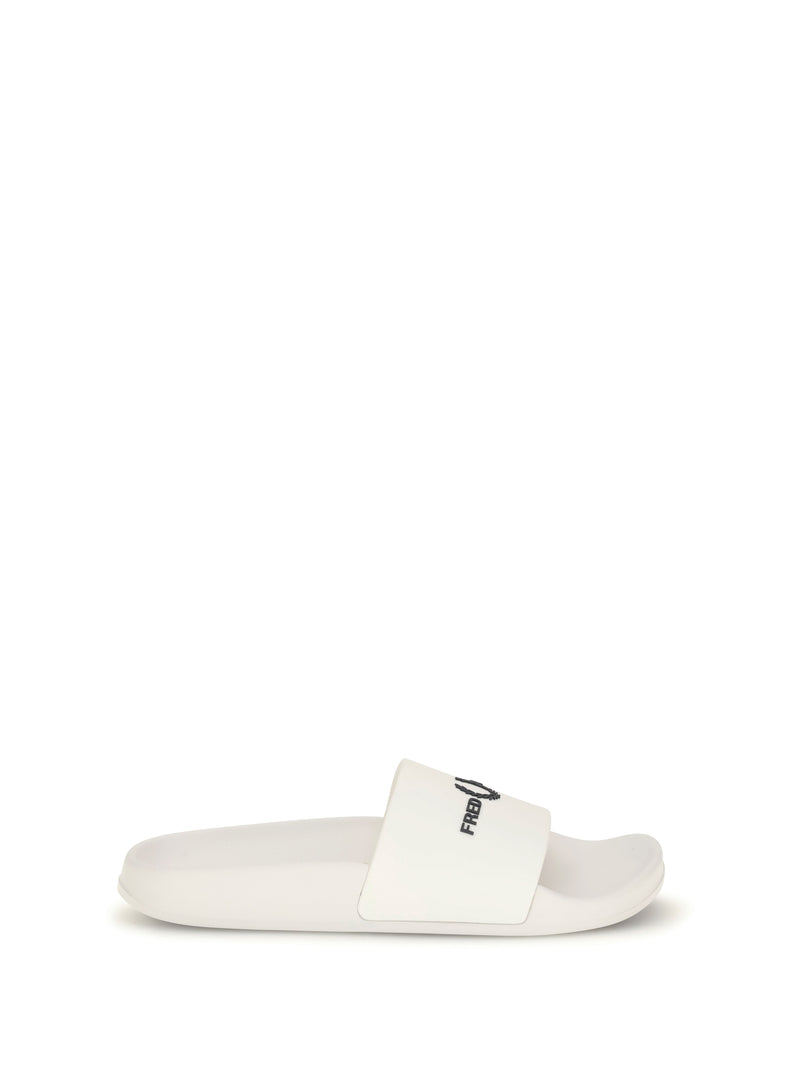 Fred Perry Fred Perry Rubber Slides With Logo - World Class Fashion