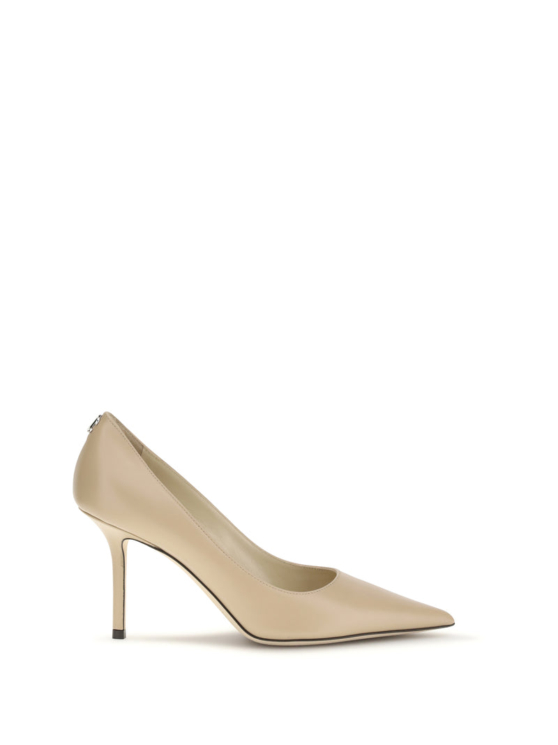 Jimmy Choo Jimmy Choo Kid Leather Pointed Pumps Chai - World Class Fashion
