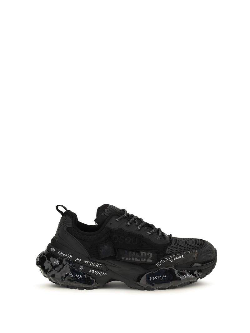 Dsquared2 Dsquared2 Faster Sneakers With Mesh Inserts - World Class Fashion