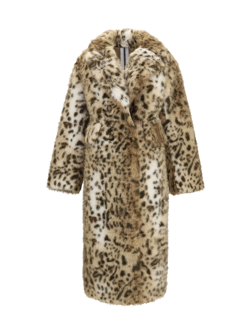 Sword 6.6.44 Sword 6.6.44 Leopard Print Faux Fur Coat Leopard - World Class Fashion