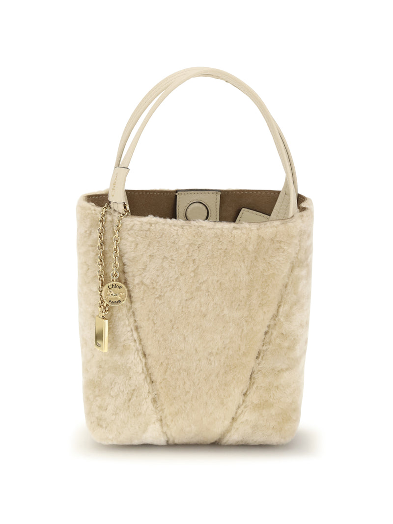 Chloe Chloé Spin Bouclé Bucket Bag Sweet Beige - World Class Fashion