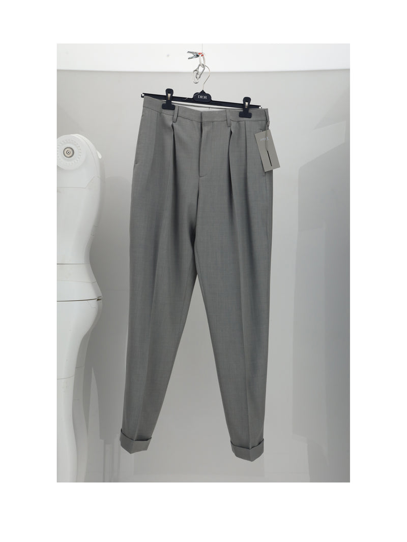 Dior Homme Dior Homme Men Trousers Grey - World Class Fashion