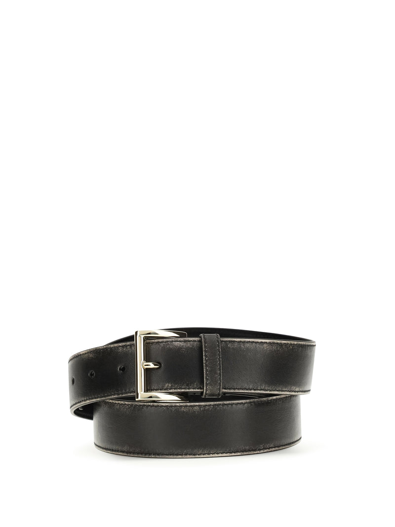 Prada Prada Leather Belt Nero Women - World Class Fashion