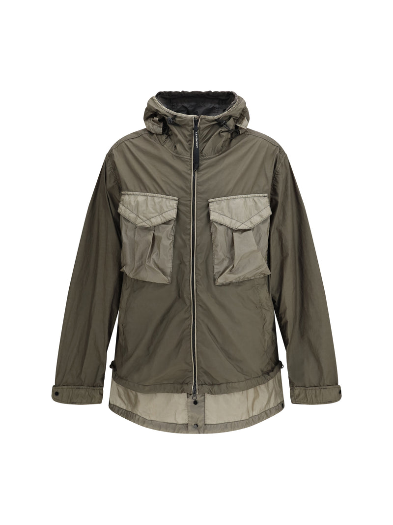 C.P. Company C.P. Company Bi-TM Mixed Goggle Jacket Gunmetal - World Class Fashion