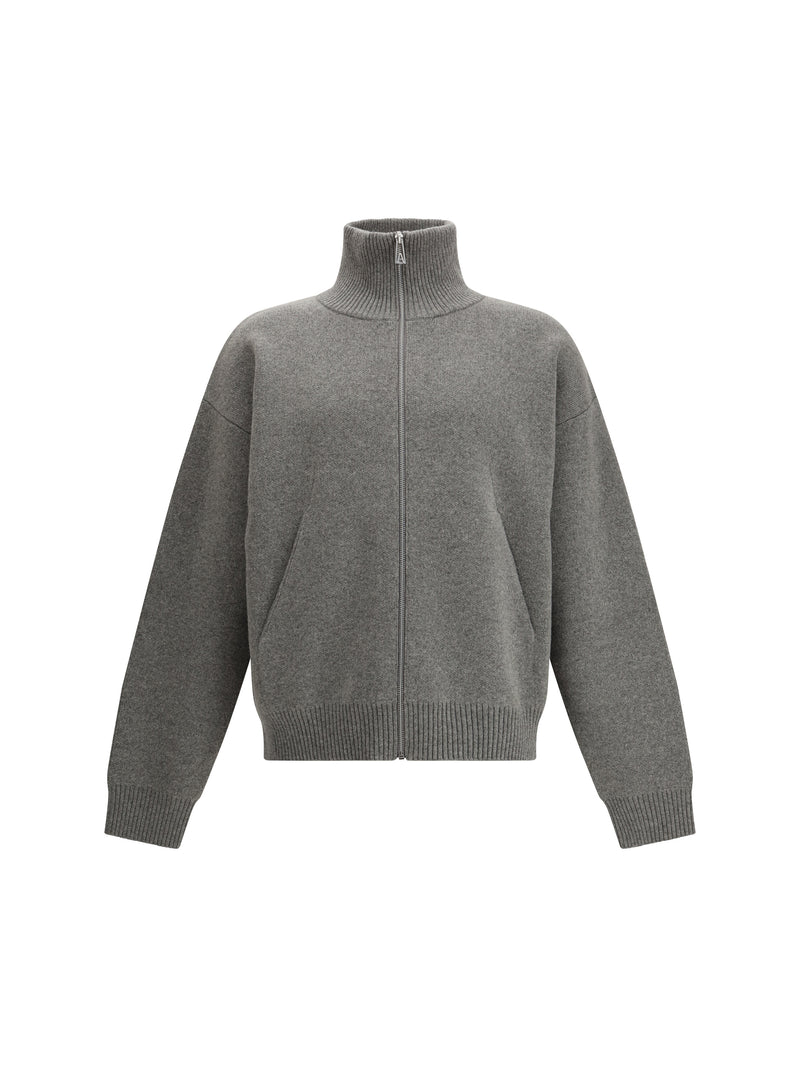 Axel Arigato Axel Arigato Core Zip-up Cardigan Grey Melange - World Class Fashion