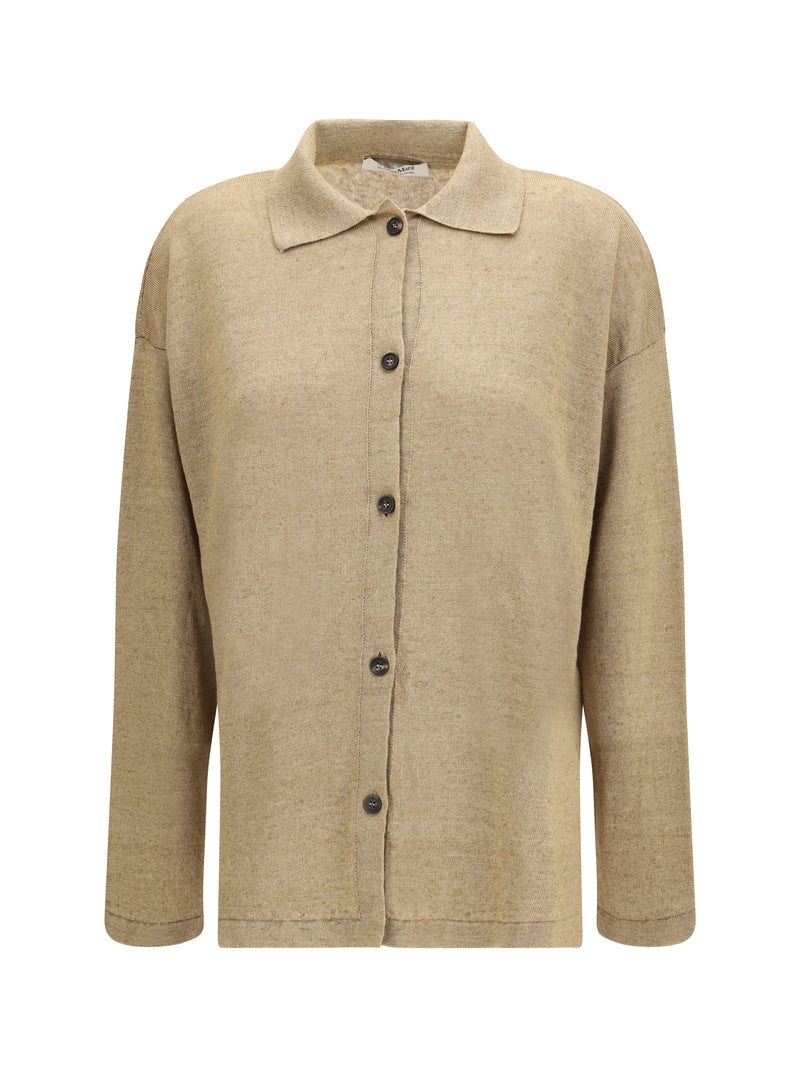 's Maxmara 'S Maxmara Ribes Wool Cardigan Deserto - World Class Fashion