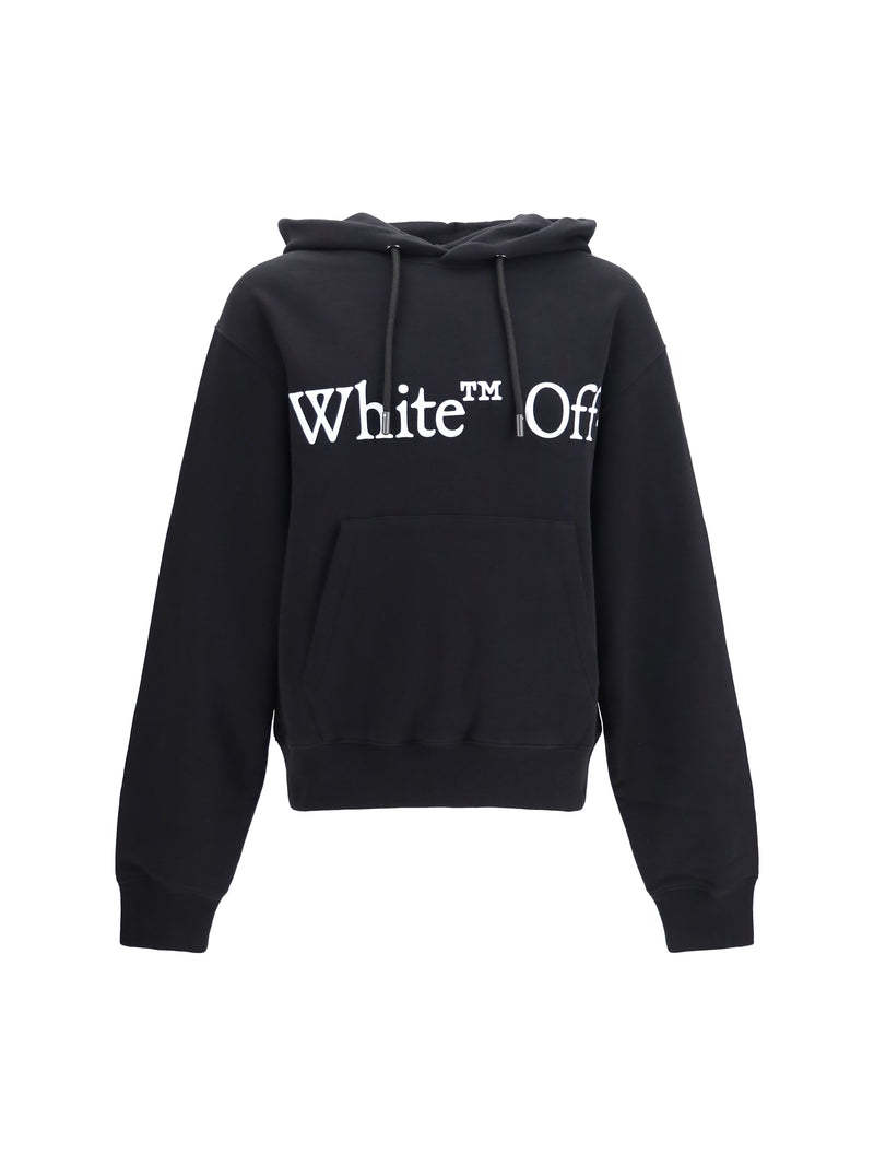 Off-white Off-white Bookish Scarf Hoodie Black - World Class Fashion