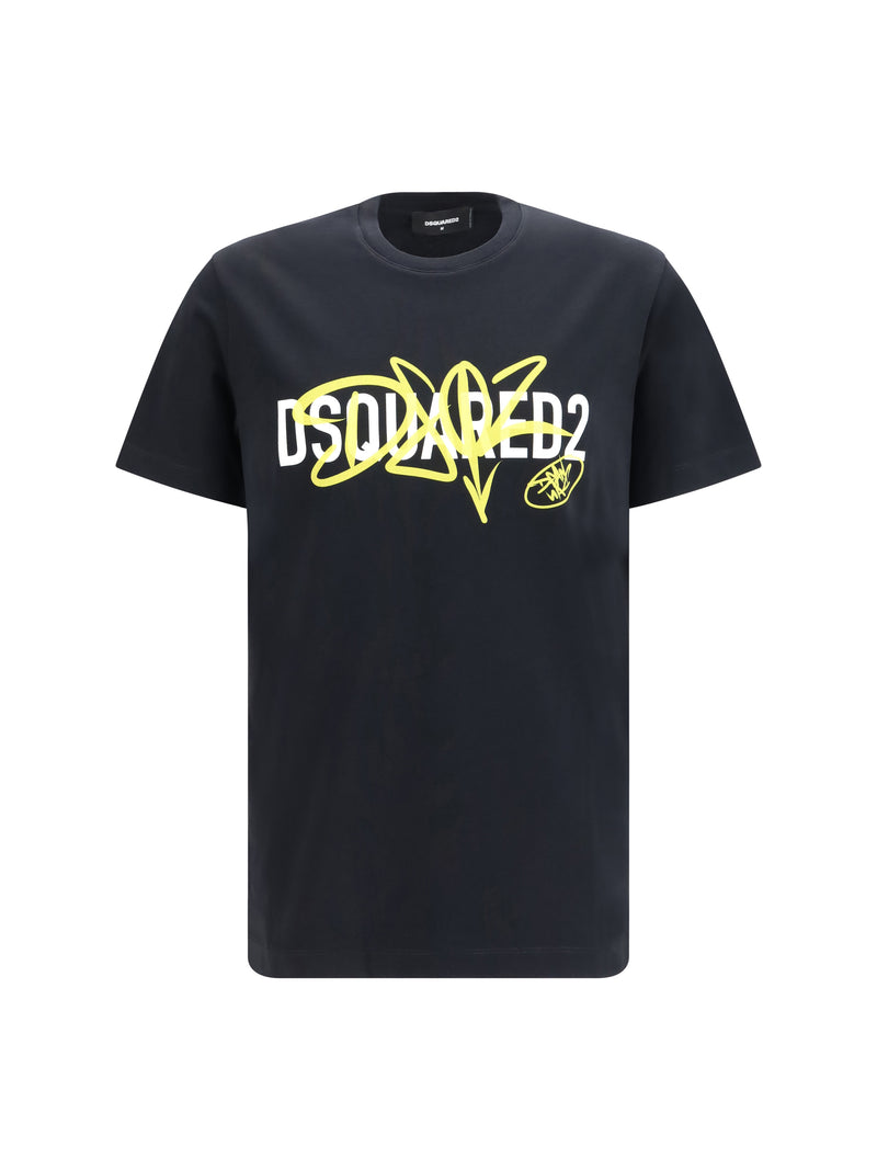 Dsquared2 Dsquared2 Cotton Printed T-shirt Black - World Class Fashion