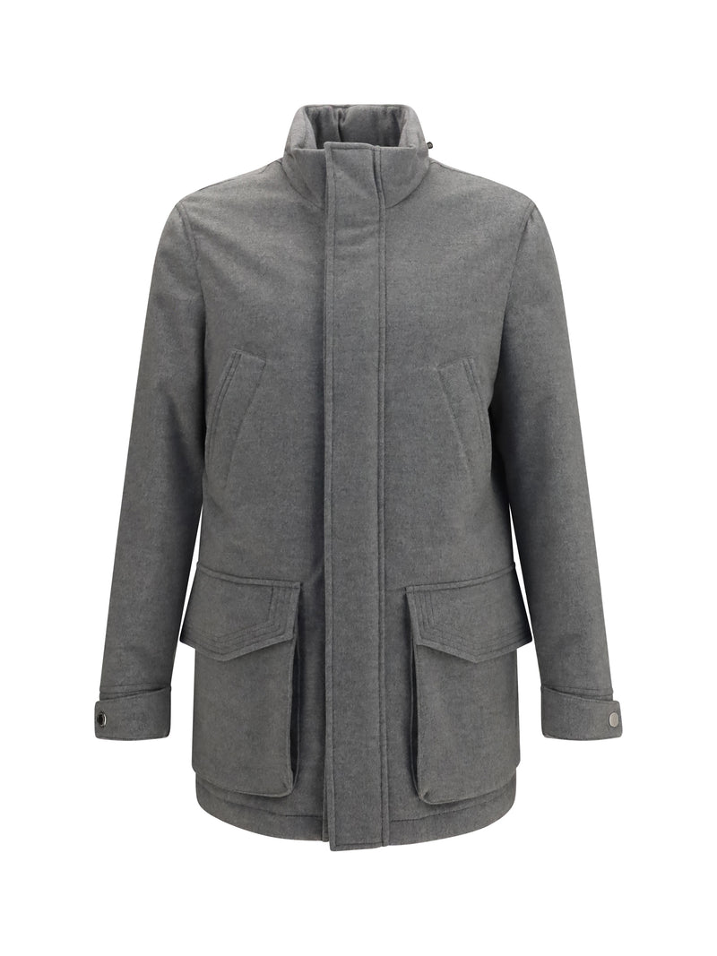 Brunello Cucinelli Brunello Cucinelli Cashmere Jacket Grey Men - World Class Fashion