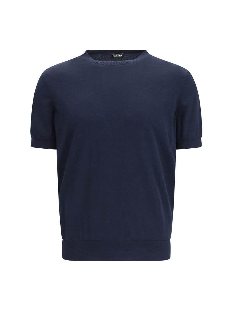 Zegna Zegna Short-sleeved Knit T-shirt 001 - World Class Fashion