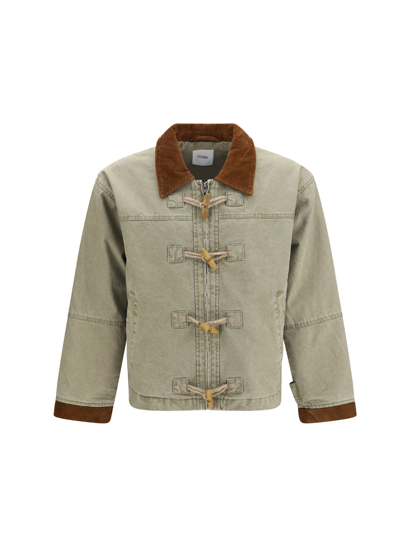 Found Found Toggle Work Jacket Olive - World Class Fashion