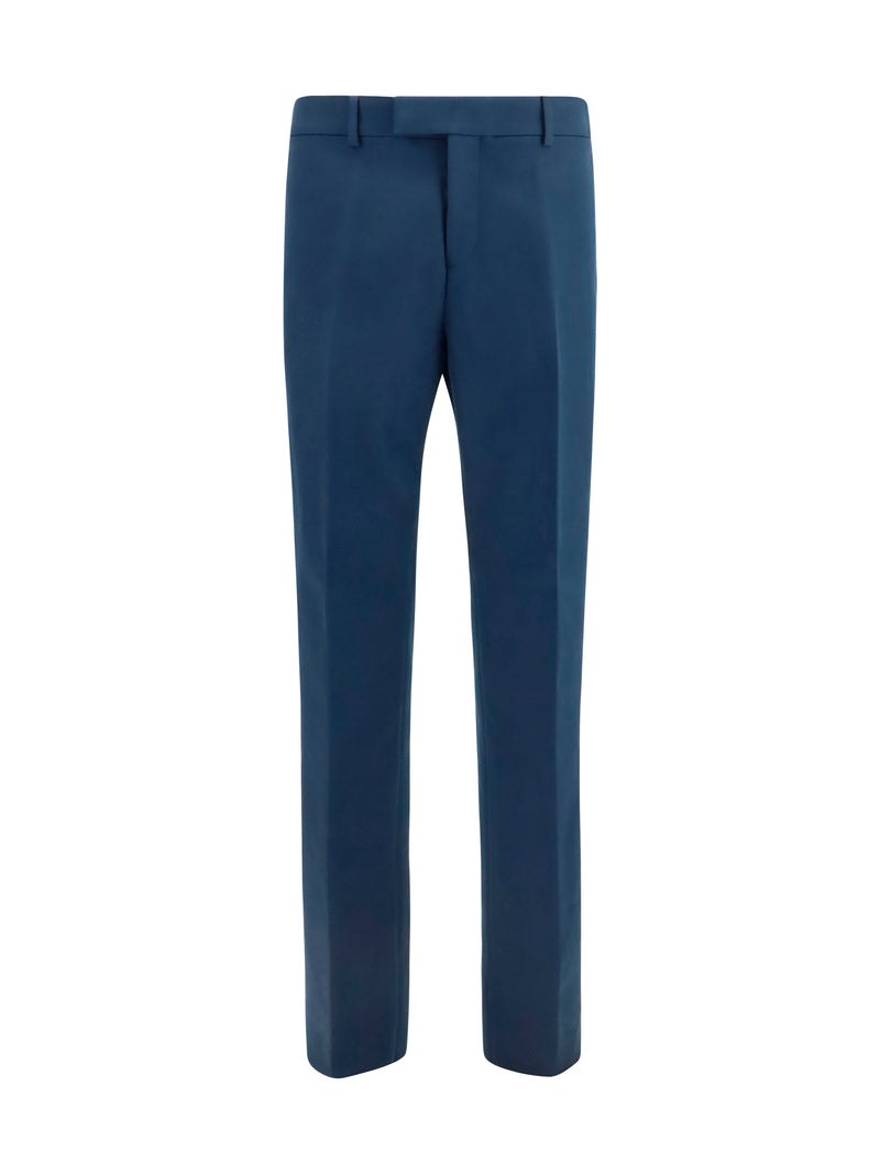 Ferragamo Ferragamo Cotton And Cashmere Chinos Pants - World Class Fashion