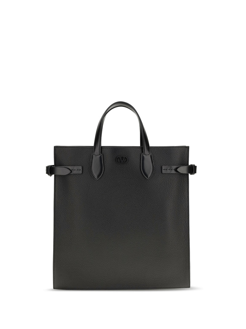 Valentino Garavani Valentino Garavani Medium Antibes Leather Bag Nero - World Class Fashion