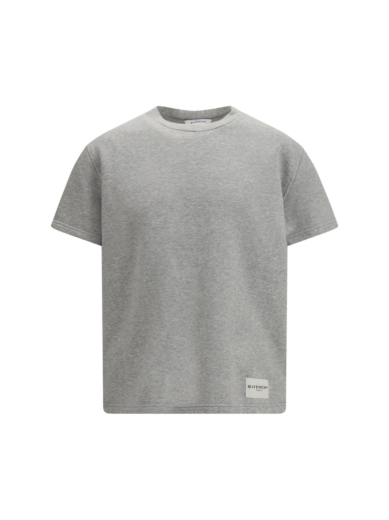 Givenchy Givenchy Cotton T-shirt Light Grey Melange Men - World Class Fashion
