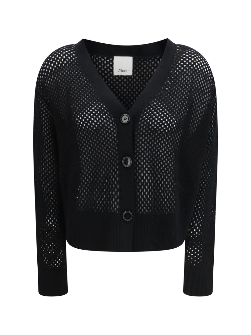 Allude Cárdigan con cuello de pico y botones Allude 90 - World Class Fashion