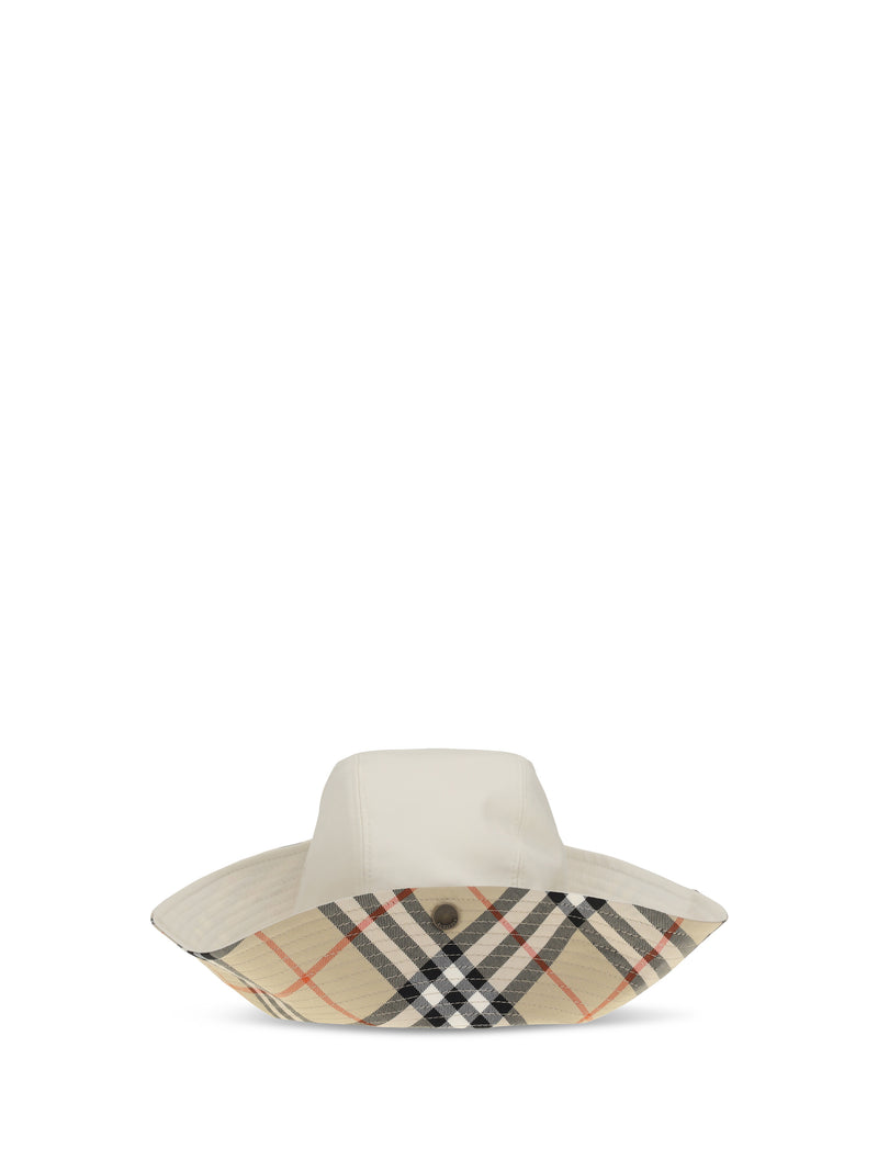Burberry Burberry Check Bucket Hat Tundra - World Class Fashion