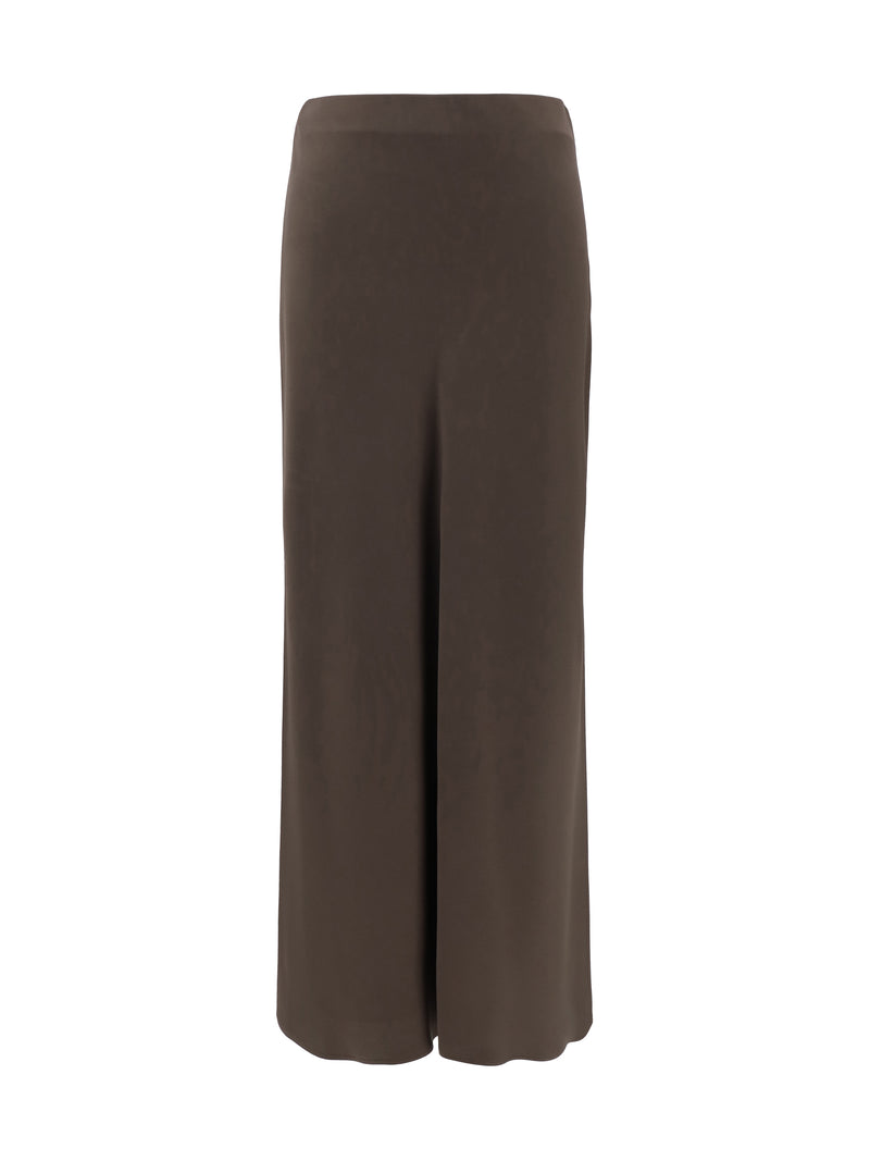 Brunello Cucinelli Brunello Cucinelli Midi Skirt Cacao - World Class Fashion