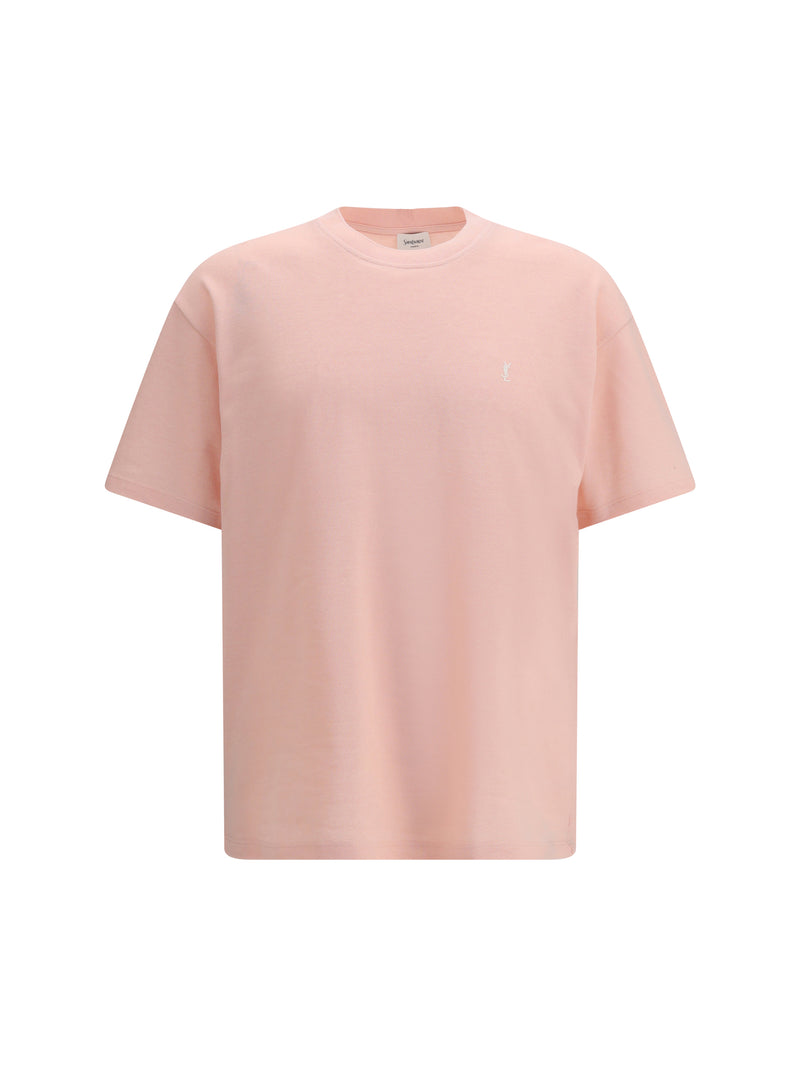Saint Laurent Saint Laurent Cassandre Piqué T-shirt Fuxia - World Class Fashion