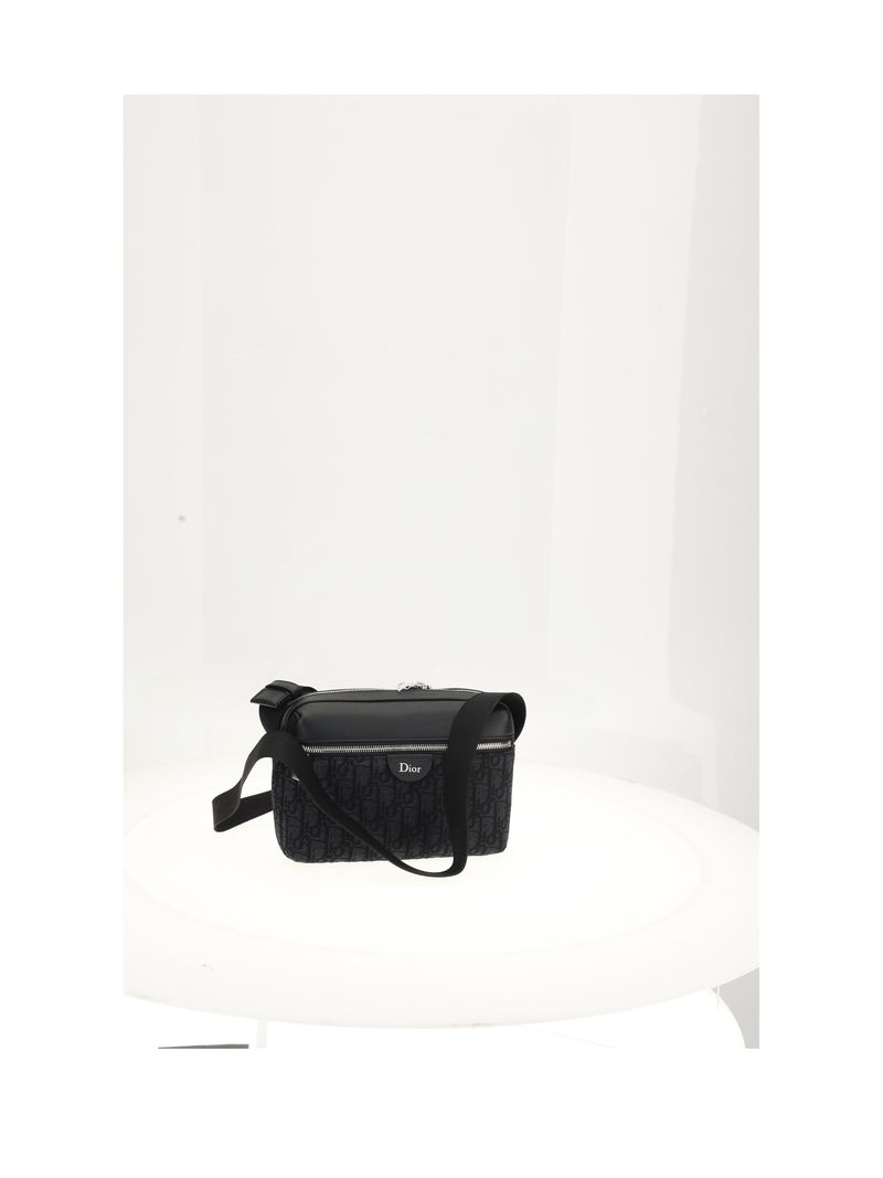 Dior Homme Dior Homme Zip Messenger Oblique Noir Multi - World Class Fashion