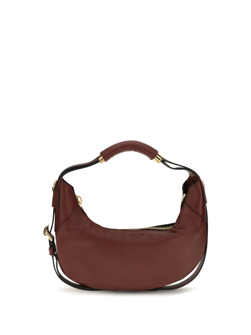Moschino Moschino Leather Shoulder Bag Vino - World Class Fashion