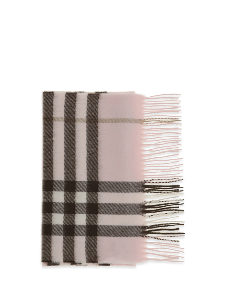 Burberry Burberry Check Cashmere Scarf Bow Pink - World Class Fashion