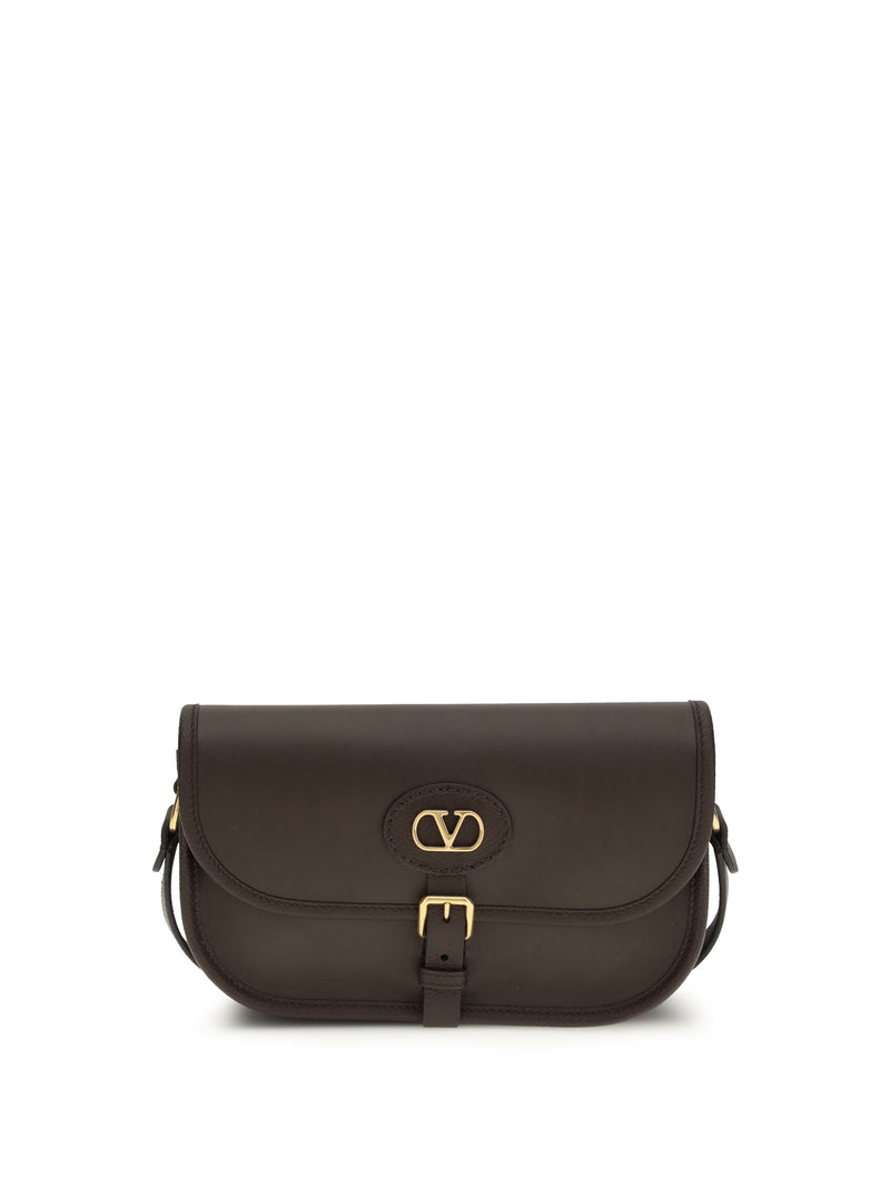 Valentino Garavani Valentino Garavani Small Antibes Shoulder Bag Oak Brown - World Class Fashion