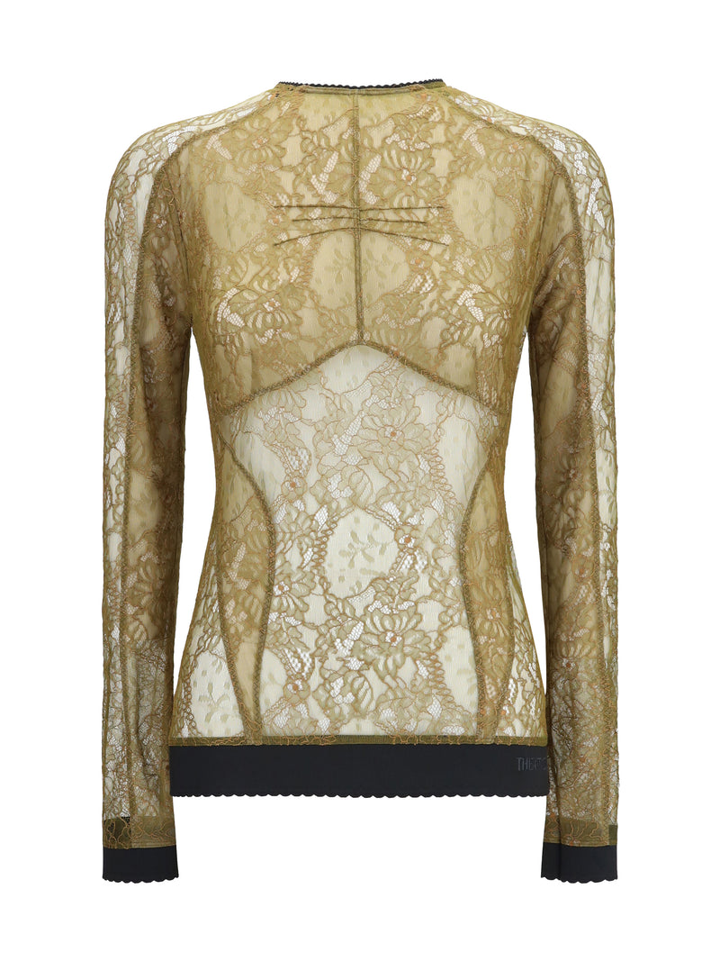 The Attico The Attico Olive Top - World Class Fashion