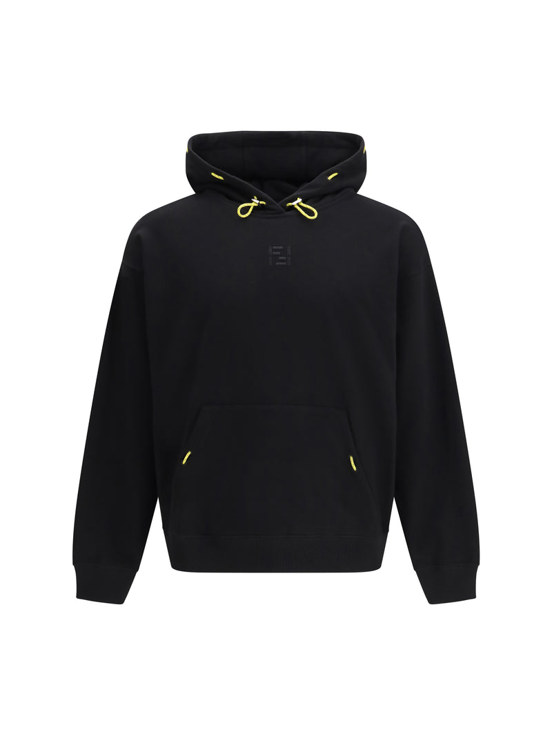 Fendi Fendi Hooded Cotton Sweatshirt Black Men - World Class Fashion