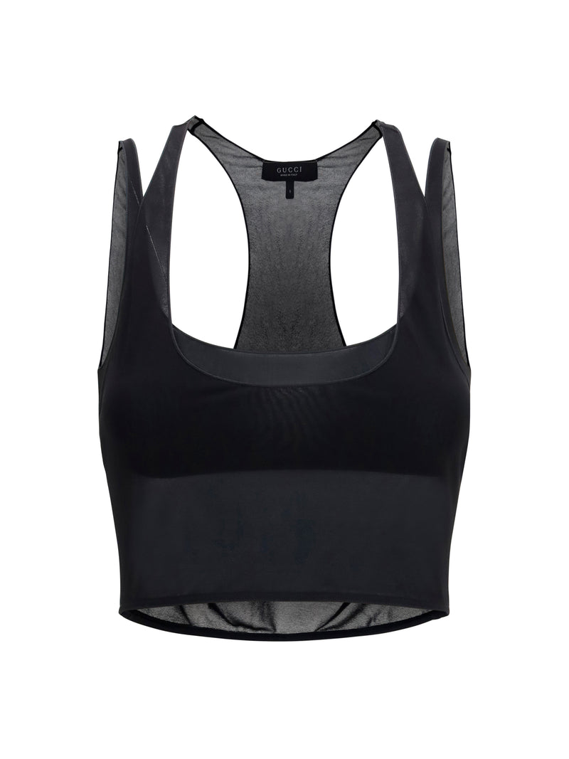 Gucci Gucci Viscose Bralette Black Women - World Class Fashion