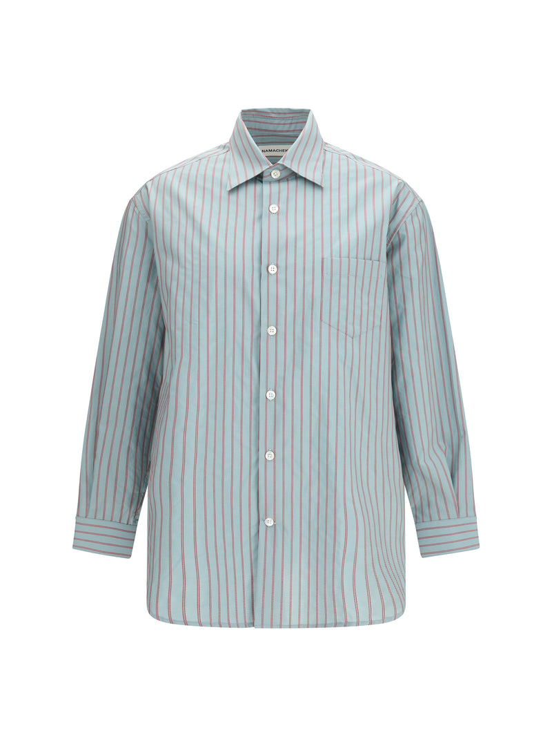 Namacheko Namacheko Colt Shirt Acquamarina and Granata Stripe - World Class Fashion