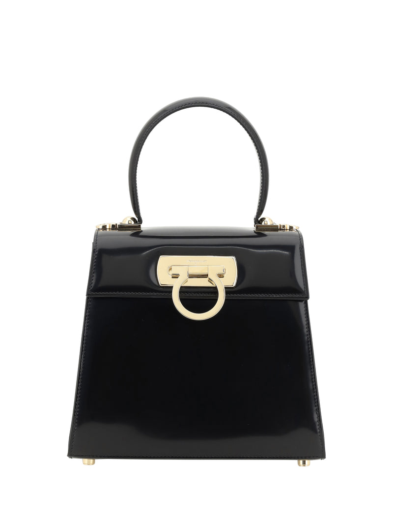 Ferragamo Ferragamo Bolso Icónico Vit. Abrasiv+Siena Negro - World Class Fashion
