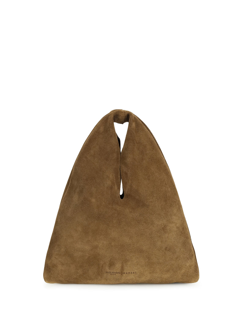 Manebi Manebi Louis Suede Handbag Tan - World Class Fashion
