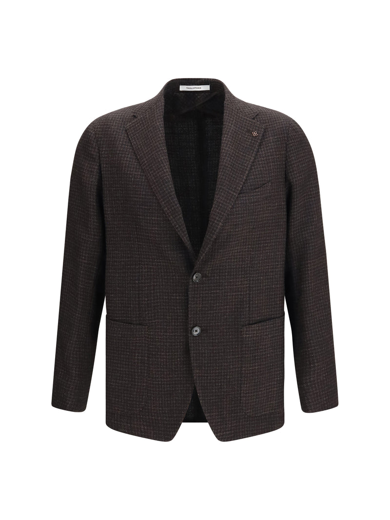 Tagliatore Tagliatore Wool Single-breasted Blazer Check Men - World Class Fashion