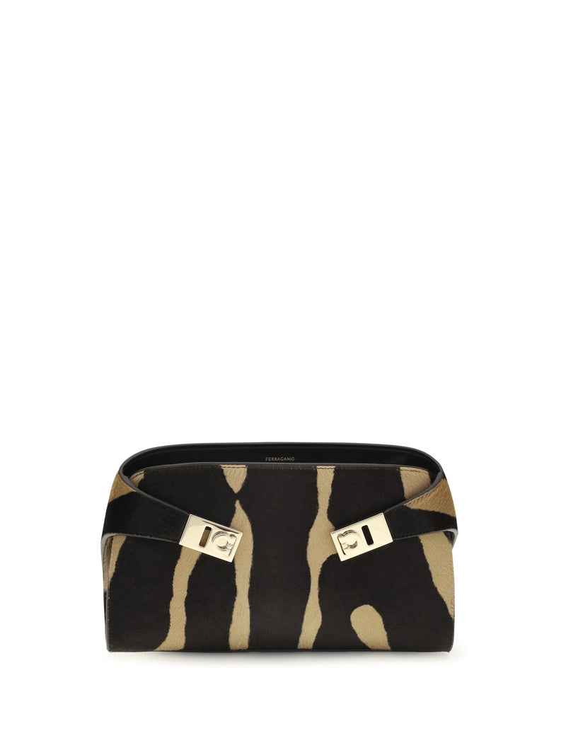 Ferragamo Ferragamo Mini Hug Shoulder Bag Brown - World Class Fashion