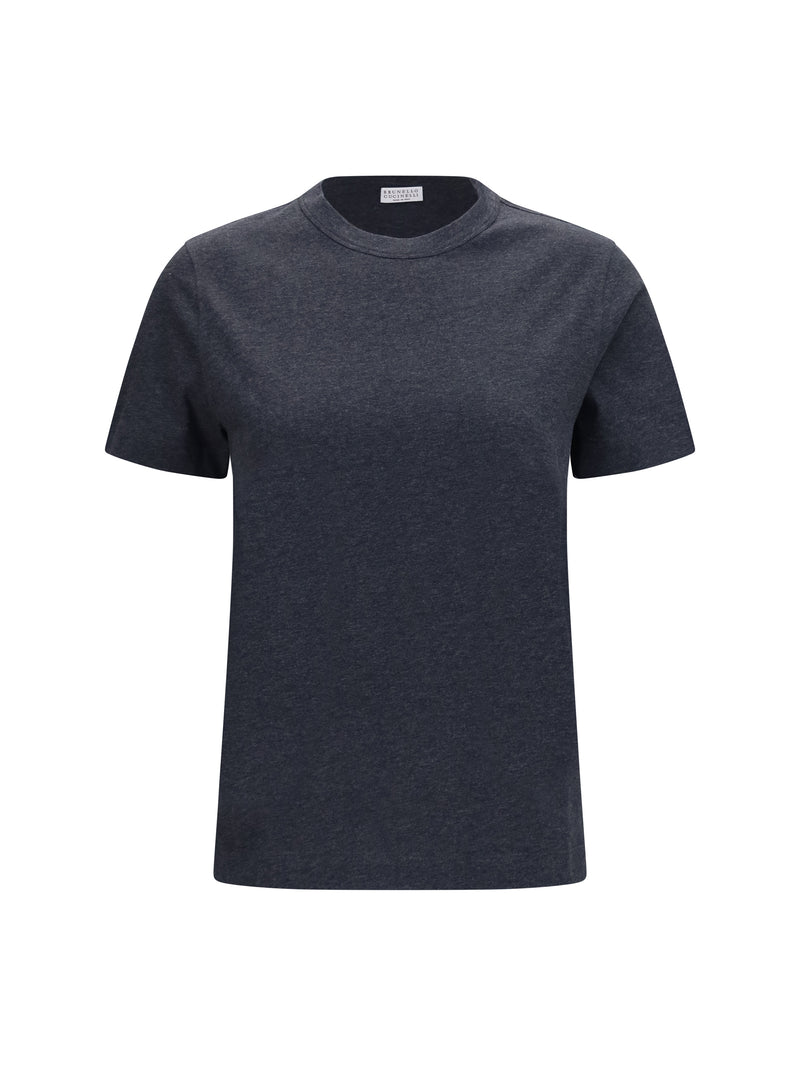 Brunello Cucinelli Brunello Cucinelli Monochrome T-shirt Antracite - World Class Fashion
